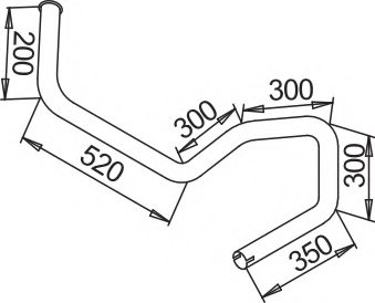 DINEX 51791 Exhaust Pipe